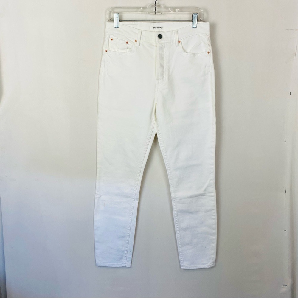 GRLFRND The Karolina White Button Fly‎ Skinny Jeans - Size 28 NWT